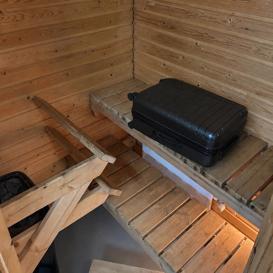 Matkalaukun saunottaminen