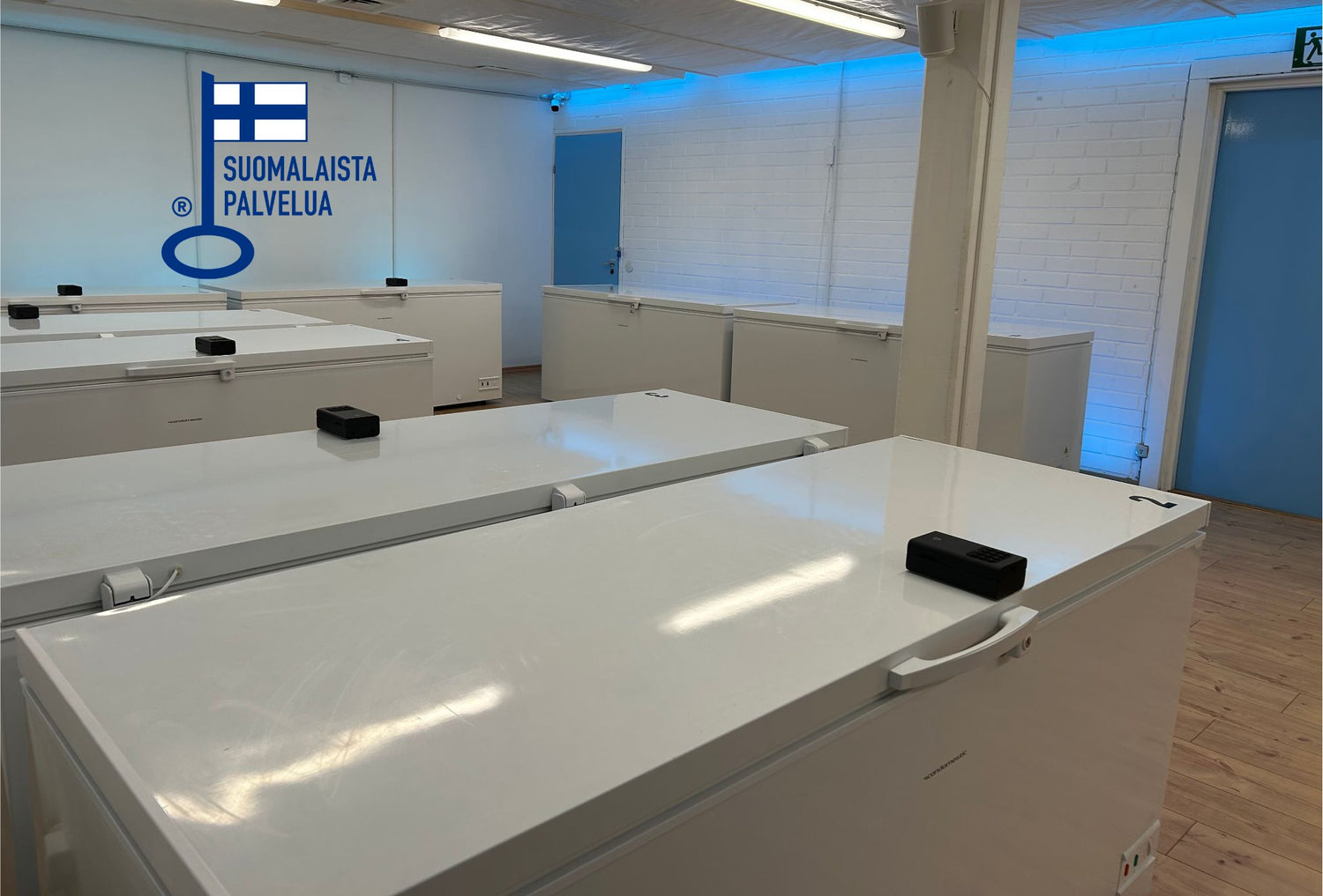 Pakastimet pakastuspalvelun tiloissa Pitäjänmäessä. 